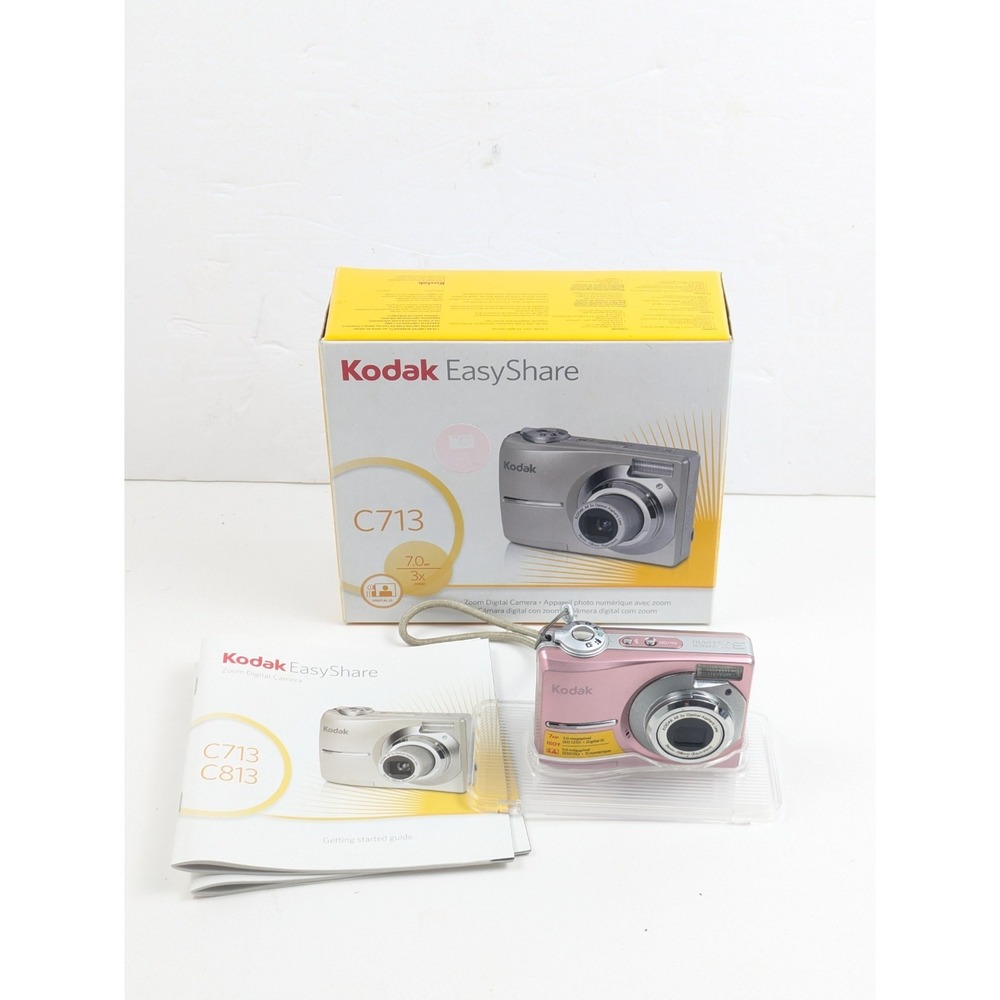 Kodak EasyShare C713 7MP Digital Camera Pink Tested W/ Memory Card